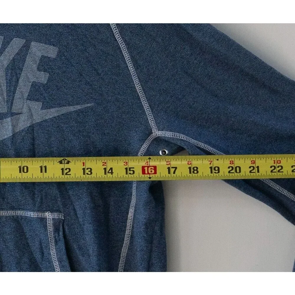 Vintage Y2K Nike Men's Hoodie Sweatshirt‎ Pullover Blue White 452487 420 Size M